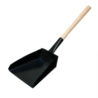 Совок хозяйственный, 17 &times; 17 &times; 6 см, металл, деревянный черенок 35 см, МИКС