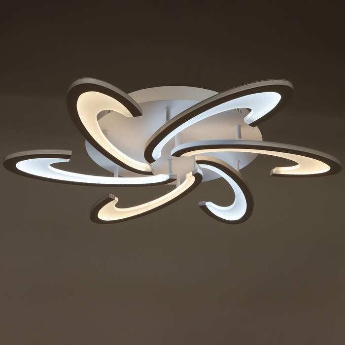 Люстра светодиодная "Анна" LED 108Вт 2700-6400К 7100Лм 70х70х8см Ritter