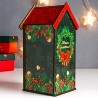 Новогодний чайный домик "Белочка" 20х10,5х9,5 см Новогодний чайный домик "Белочка" 20х10,5х9,5 см