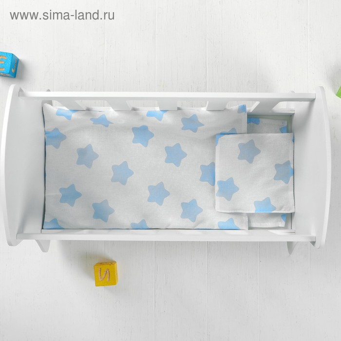 Кроватка – люлька «Люлилю» белая, с постельным бельём, МИКС Кроватка – люлька «Люлилю» белая, с постельным бельём, МИКС