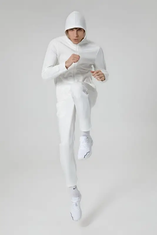 Куртка с капюшоном унисекс Begi, молочно-белая, размер S