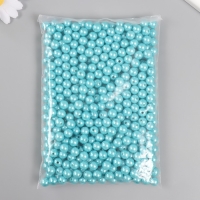 Набор бусин "Жемчуг" d 10 мм, 250 гр, бирюзовый Набор бусин "Жемчуг" d 10 мм, 250 гр, бирюзовый