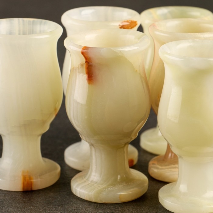 Набор рюмок &laquo;Грация&raquo;, 6 шт 3,5х7,5 см, оникс