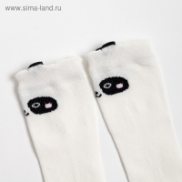 Гольфы Крошка Я &laquo;Панда&raquo; 8-10 см, цвет молочный