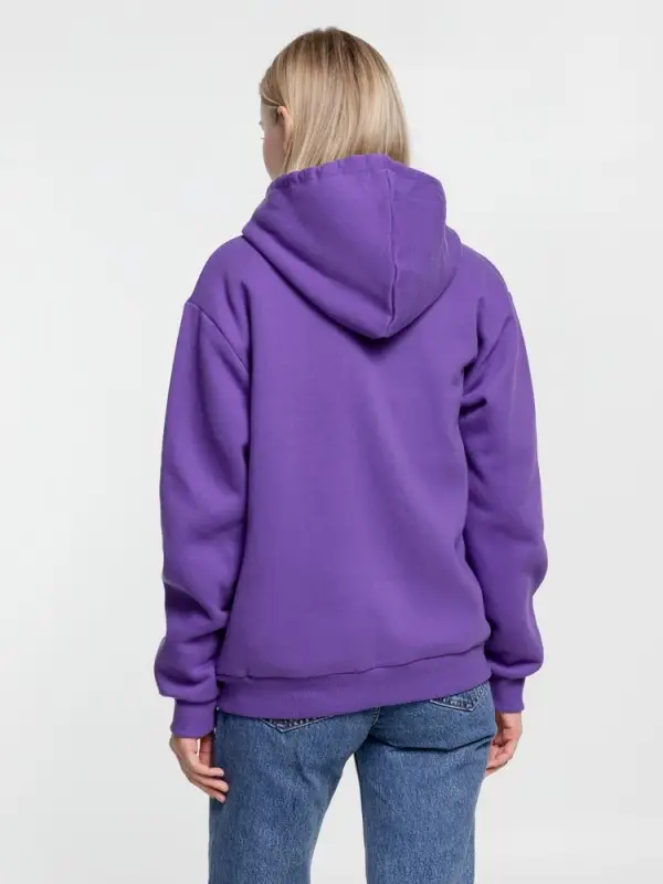 Толстовка на молнии с капюшоном Siverga Heavy, фиолетовая, размер XXL Толстовка на молнии с капюшоном Siverga Heavy, фиолетовая, размер XXL