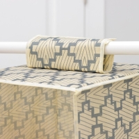 Органайзер подвесной Доляна &laquo;Гэтс&raquo;, 4 отделения, 30&times;30&times;80 см, цвет бежевый