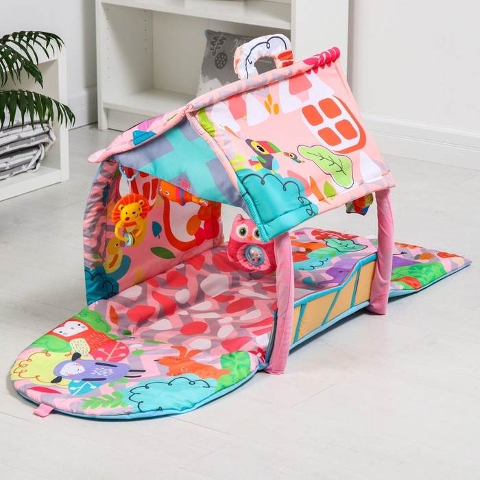 Развивающий коврик &laquo;Тропинка к дому&raquo;, с дугами, 73х73х0,5