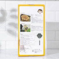 Сковорода двойная &laquo;Орешки&raquo;, 40&times;21&times;3,3 см, пластиковая ручка, цвет чёрный