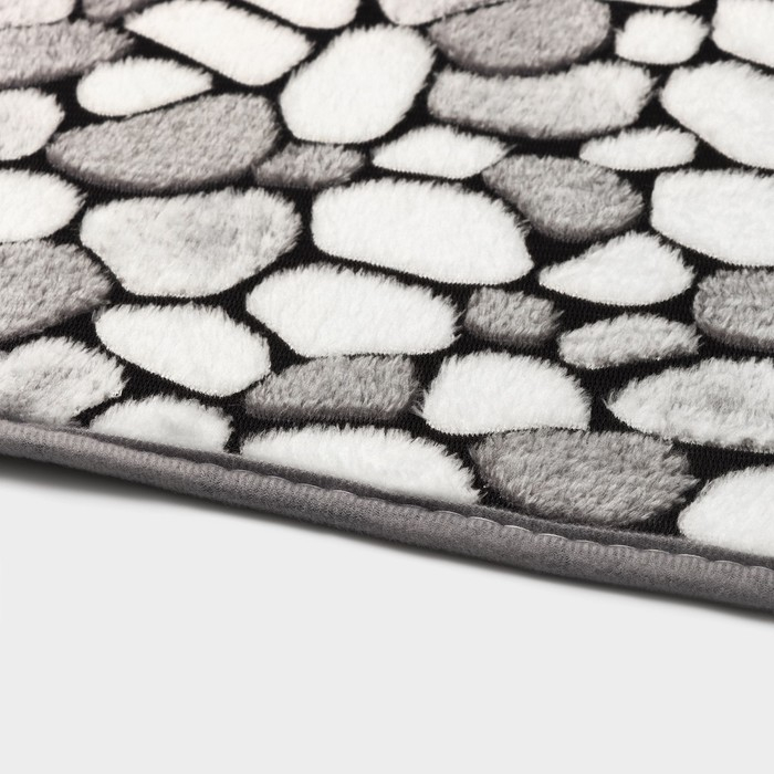 Коврики для ванной и туалета Доляна «Галька», 3 шт: 40×45 см, 40×50 см, 50×80 см Коврики для ванной и туалета Доляна «Галька», 3 шт: 40×45 см, 40×50 см, 50×80 см