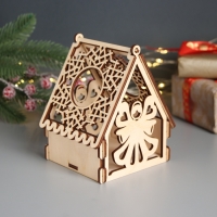 Новогодняя шкатулка-домик "Ангел" 12х10х14 см Новогодняя шкатулка-домик "Ангел" 12х10х14 см