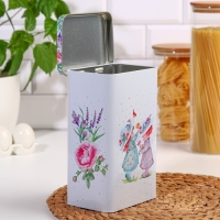 Банка с крышкой для сыпучих продуктов &laquo;Прованс Весна&raquo;, 2,7 л, h=21,5 см