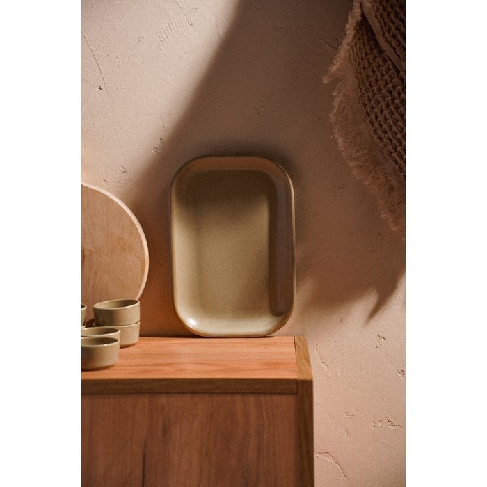 Блюдо фарфоровое SL Home «Песчаный бриз», 24,5×16,5 см, цвет бежевый Блюдо фарфоровое SL Home «Песчаный бриз», 24,5×16,5 см, цвет бежевый