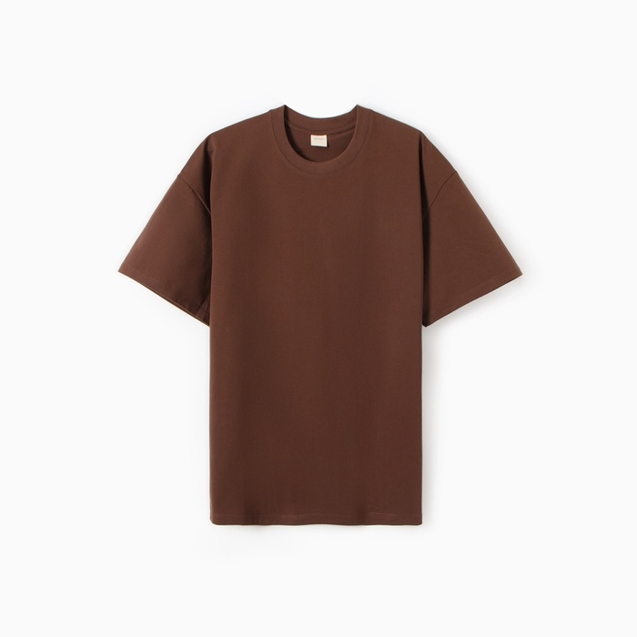 Футболка мужская MINAKU: Moments, цвет коричневый, р-р 52-54