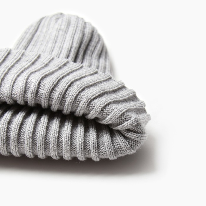 Шапка для девочки, цвет серый, размер 48-52 Шапка для девочки, цвет серый, размер 48-52