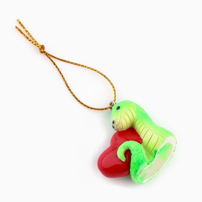 Ёлочная игрушка новогодняя &laquo;Змейка&raquo;, на Новый год, 3,5 х 3,2 см