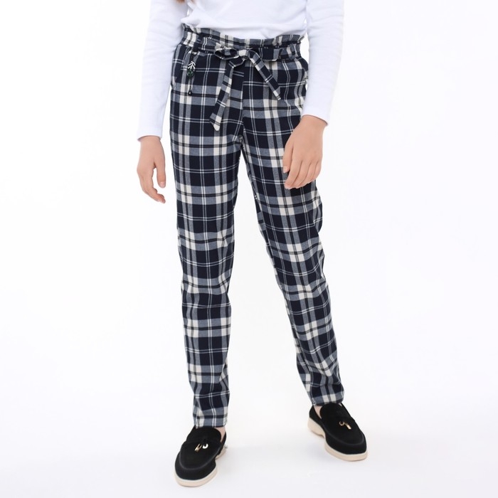 Брюки школьные для девочек, цвет тёмно-синий, рост 158 см Брюки школьные для девочек, цвет тёмно-синий, рост 158 см