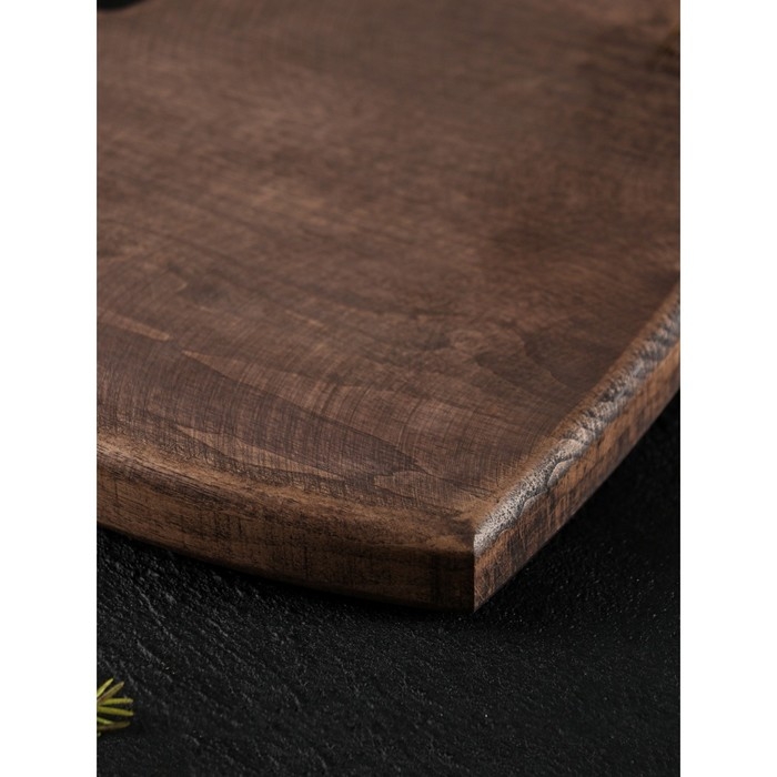 Доска разделочная для подачи Wild Kitchen, 23&times;20&times;2.5 см, граб темный