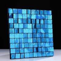 Панель с пайетками для фотозоны 30*30см голубая Панель с пайетками для фотозоны 30*30см голубая