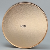 Коробка для макарун, кондитерская упаковка тубус с окном, &laquo;Золото&raquo; 16 х 16 х 5 см