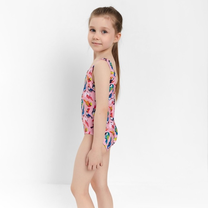 Купальник слитный для девочки, цвет розовый, рост 116-122 см Купальник слитный для девочки, цвет розовый, рост 116-122 см