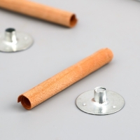 Фитиль для свечи дерево с металлическим держателем круглый 0,6х5 см Фитиль для свечи дерево с металлическим держателем круглый 0,6х5 см