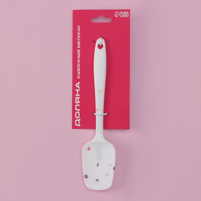 Лопатка Доляна &laquo;Конфетти&raquo;, 20&times;4,5 см, цвет белый