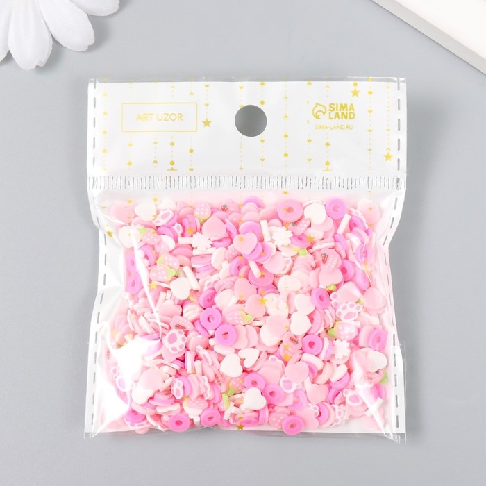 Декор для творчества пластик "Морковки и лапки" 20 гр