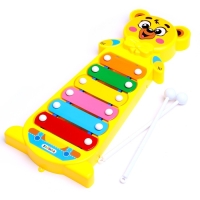 Металлофон &laquo;Мишка&raquo;, цвета МИКС