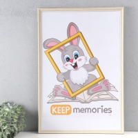 Фоторамка пластик "Стиль бежевый" 40х60 см, бежевый Фоторамка пластик "Стиль бежевый" 40х60 см, бежевый