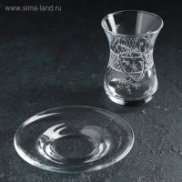 Сервиз чайный &laquo;Ассоль&raquo;, 12 предметов: стакан чайный 160 мл 6 шт, блюдце 6 шт