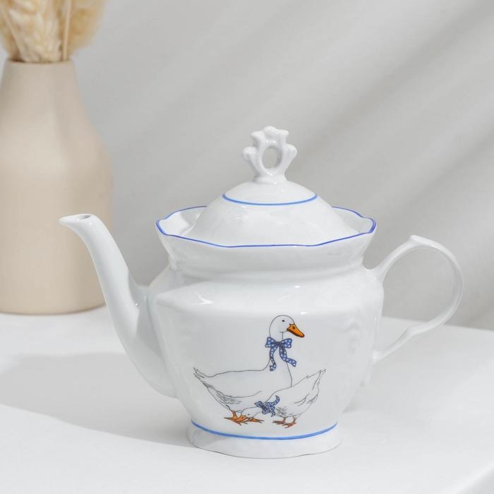 Сервиз фарфоровый чайный «Гуси», 14 предметов Сервиз фарфоровый чайный «Гуси», 14 предметов