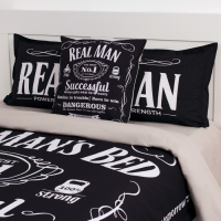 Постельное бельё "Этель" 2 сп Real Man 175х215 см, 200х220 см, 50х70+3 см - 2 шт