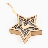 Ёлочная игрушка новогодняя &laquo;Олень&raquo;, на Новый год, 11,5 х 11 см