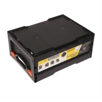 Ящик складной, пластиковый, 40 &times; 30 &times; 17 см, чёрный