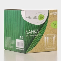 Банка стеклянная для хранения сыпучих продуктов BellaTenero «Эко. Квадратная», 700 мл, 10×10,5 см, с бамбуковой крышкой Банка стеклянная для хранения сыпучих продуктов BellaTenero «Эко. Квадратная», 700 мл, 10×10,5 см, с бамбуковой крышкой