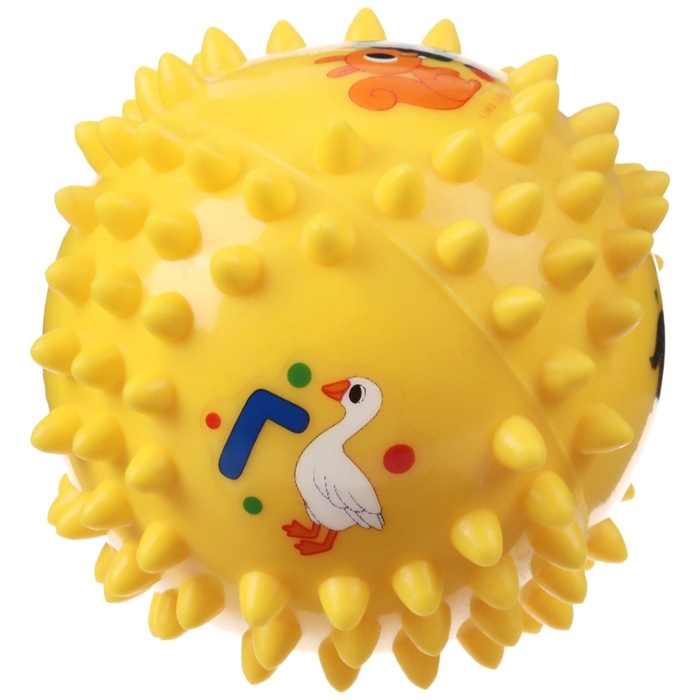 Набор развивающих тактильных мячиков &laquo;Цифры и буквы&raquo;, с пищалкой, 2 шт, Крошка Я