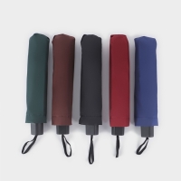 Зонт механический &laquo;Однотон&raquo;, эпонж, 4 сложения, 10 спиц, R = 53/61 см, D = 122 см, цвет МИКС