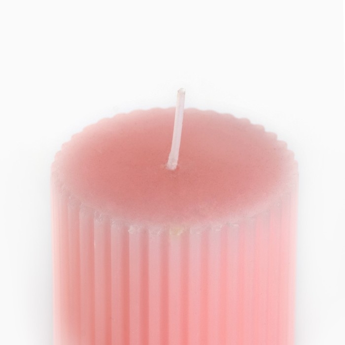 Свеча новогодняя столбик интерьерная &laquo;Новый год: Чудесного нового года&raquo;, аромат роза, 7,5 х 5 см