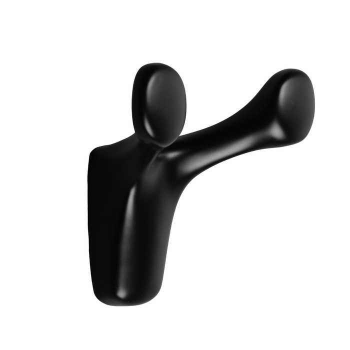 Крючок мебельный CAPPIO DOG, двухрожковый, черный Крючок мебельный CAPPIO DOG, двухрожковый, черный