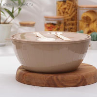 Салатник с крышкой и приборами &laquo;Bono&raquo;, 5 л, цвет микс