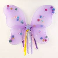 Карнавальный набор "Бабочка" 2 предмета: юбка, крылья. цвет фиолетовый