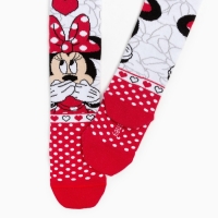 Колготки Дисней &laquo;Минни Маус&raquo;, цвет красный/белый, 92-98 см