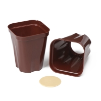 Набор для рассады: стаканы по 250 мл (6 шт.), контейнер 24 &times; 16 см, МИКС