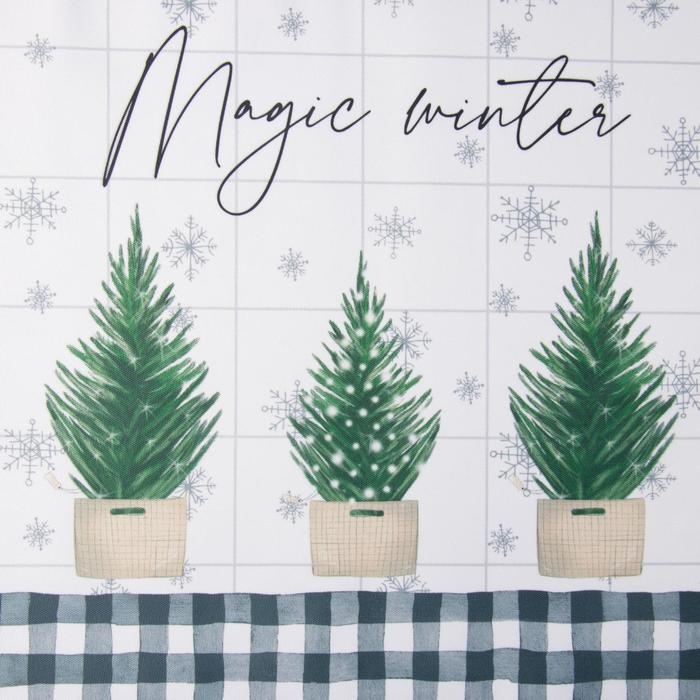 Салфетка новогодняя на стол &laquo;Magic winter&raquo;, 30х40 см, оксфорд, полиэстер
