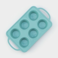 Форма для выпечки «Фигуры. Круг», 32,5×18,5×4 см, 6 ячеек, (7×7×4 см), цвет бирюзовый Форма для выпечки «Фигуры. Круг», 32,5×18,5×4 см, 6 ячеек, (7×7×4 см), цвет бирюзовый