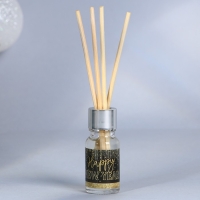 Новый год! Диффузор ароматический палочки &laquo;Новогодняя коллекция: Happy new year&raquo;, черный лед, 10 мл