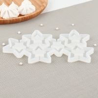 Силиконовый молд для леденцов и шоколада &laquo;Звезды&raquo;, цвет прозрачный
