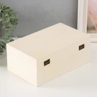 Шкатулка дерево под роспись "Прямоугольная" замок пряжка 23,5х14х9,5 см Шкатулка дерево под роспись "Прямоугольная" замок пряжка 23,5х14х9,5 см