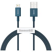 Кабель Baseus, Lightning - USB, 2.4 A, 1 м, синий Кабель Baseus, Lightning - USB, 2.4 A, 1 м, синий