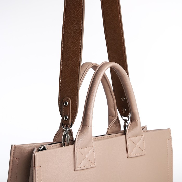 Сумка женская TEXTURA, тоут, средний размер, цвет бежевый